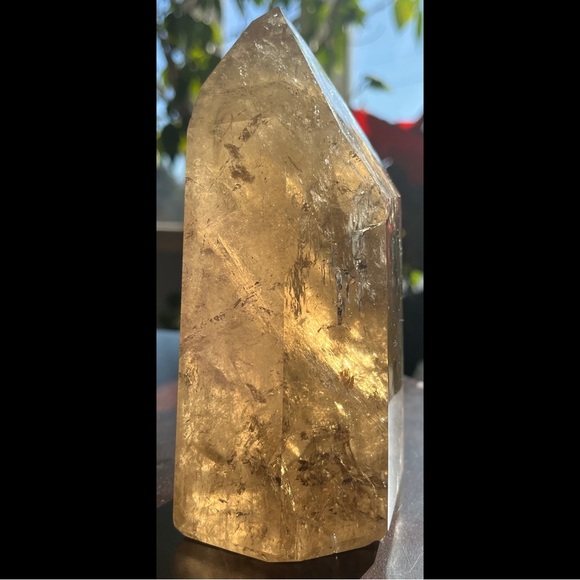 โจ 2x HP โจ Rainbow-filled Brazilian Citrine Tower โจ (Read Desc.) โจ - Picture 5 of 10